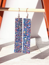 Load image into Gallery viewer, Glitter Faux Leather Earrings
