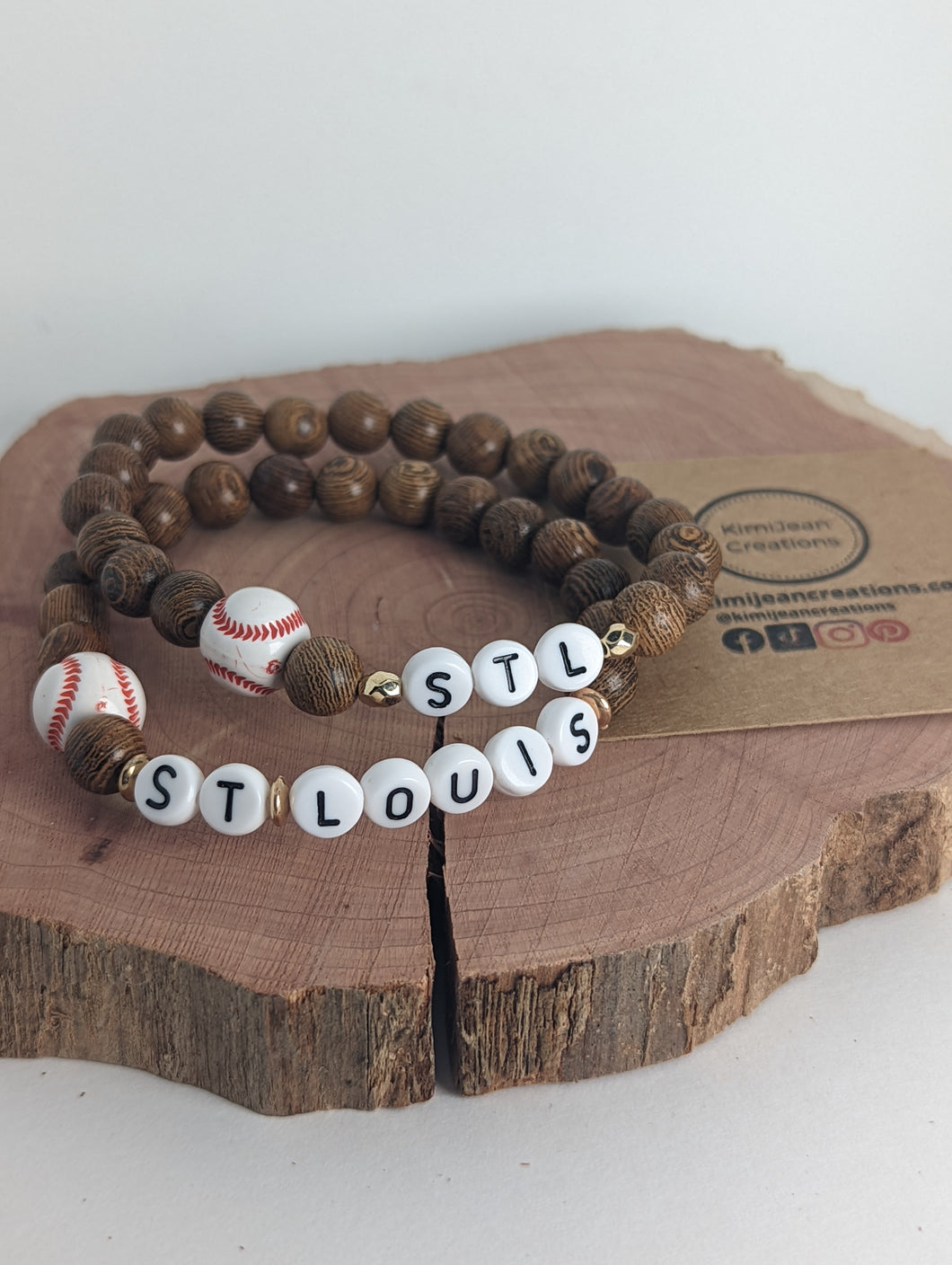 STL Baseball Diffuser Wood Bracelet