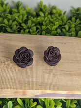 Load image into Gallery viewer, Rose Chocolate Stud Earrings
