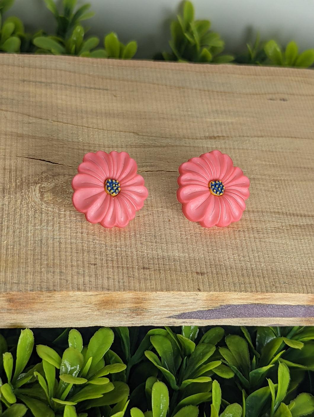 Camellia Flower Stud Earrings