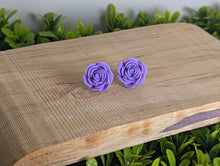 Load image into Gallery viewer, Rose Lavender Stud Earrings
