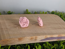 Load image into Gallery viewer, Rose Pink Stud Earrings
