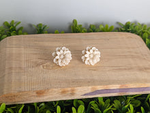 Load image into Gallery viewer, Cornflower White Stud Earrings
