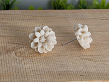 Load image into Gallery viewer, Cornflower White Stud Earrings
