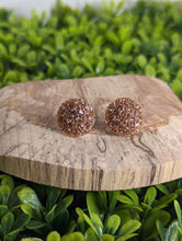Load image into Gallery viewer, Sparkle Rose Gold Stud Earrings
