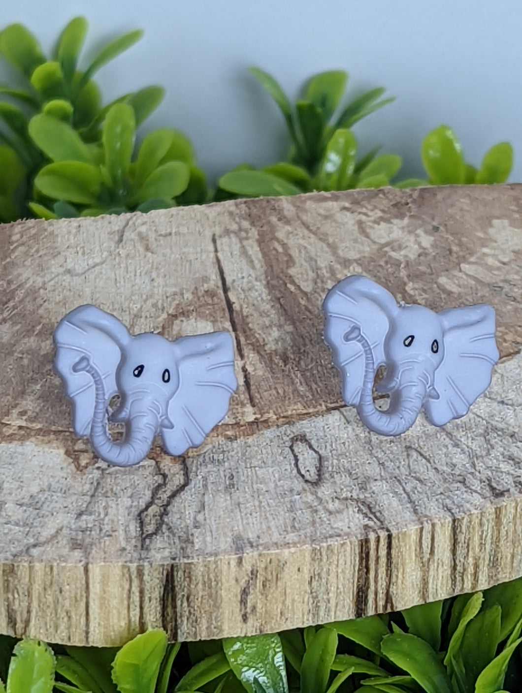 Elephant Stud Earrings- Zoo Animals
