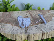 Load image into Gallery viewer, Elephant Stud Earrings- Zoo Animals
