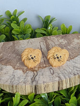Load image into Gallery viewer, Lion Stud Earrings- Zoo Animals
