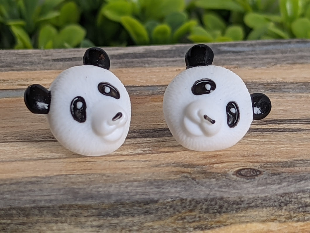Panda Stud Earrings- Zoo Animals