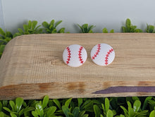 Load image into Gallery viewer, Baseball Stud Earrings- Large
