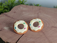 Load image into Gallery viewer, Vanilla Donut Stud Earrings
