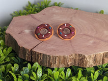 Load image into Gallery viewer, Chocolate Donut Stud Earrings

