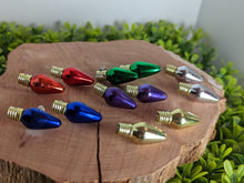 Load image into Gallery viewer, Lightbulb Small Purple Stud Earrings
