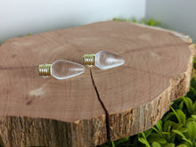 Load image into Gallery viewer, Lightbulb Clear Stud Earrings
