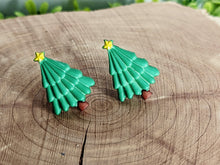 Load image into Gallery viewer, Christmas Tree Stud Earrings
