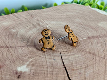 Load image into Gallery viewer, Ginger Bread Man with Bowtie Earrings
