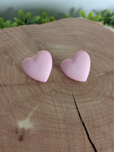 Load image into Gallery viewer, Pink Heart Stud Earrings
