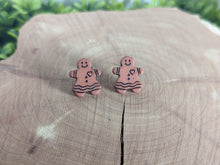 Load image into Gallery viewer, Ginger Bread Woman Earrings with Heart
