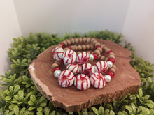 Load image into Gallery viewer, Peppermint Christmas Diffuser Bracelet

