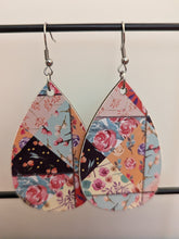 Load image into Gallery viewer, Patchwork Wood  Earrings
