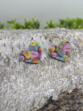 Load image into Gallery viewer, Conversation heart Stud Earrings
