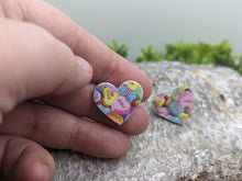 Load image into Gallery viewer, Conversation heart Stud Earrings

