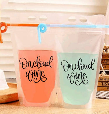 Reusable Adult Drink Pouches w/Straw - Be Majestical Boutique